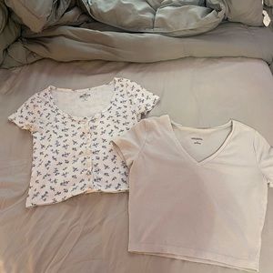 White crop tops (CAN BE SOLD SEPARATE)